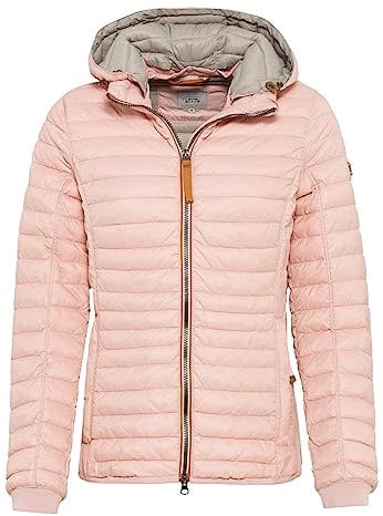 camel active Damen leichte Steppjacke mit Abnehmbarer Kapuze Rose, womenswear-38