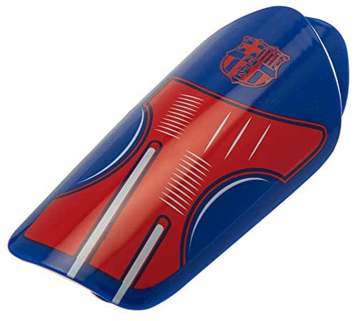FC Barcelona - Espinilleras con Escudo para niños (10-12 años) (Rojo/Azul)