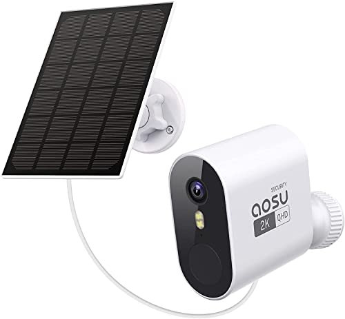 AOSU 7Pro Zusätzliche Überwachungskamera Aussen Solar, Kann Nicht allein verwendet Werden - Erforderlich für die Verwendung mit AOSU Homebase