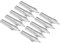 PATIKIL 0.7mm Line Width Fountain Pen Nib Replacement, 10 Pack 304 Stainless Steel Ink Dip Calligraphy Pen Nib for Drawing Writing, Silver