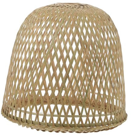 OSALADI Naturmaterial Lampenschirm Weben Dekorative Hänge Lampe Abdeckung Für Home Bar Ohne Montage