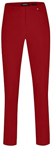 Robell Style Marie - Kurzgröße - Stoffhose Damen high Waist - Damenhose Power Stretch - Bengaline Stoff Hose mit Schlitz am Saum - Bitte eine Größe Kleiner bestellen