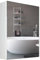 Spiegelschrank Weiß Badezimmer Spiegelschrank 650X500mm Rahmen aus Aluminium 3-stufiges Lagerregal