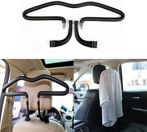 Auto-Kleiderbügel für D-acia Duster Logan Sandero Solenza Spring, Universal Faltbarer Kopfstütze Kleiderhalter Sitzrücken Rücksitz Organizer Zurück Haken