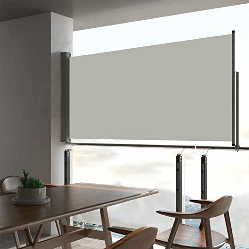 Gecheer Ausziehbare Seitenmarkise 80×300 cm Creme