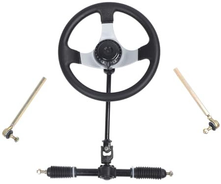 DOACT Go-Kart-Lenkrad-Set, Universelle Passform, Präzise Steuerung, 300 Mm Metall-UTV-Lenkrad-Montageset für 110 Cc, 125 Cc, 140 Cc, 150 Cc Fahrzeuge, DOACTs4pnzt3xfm