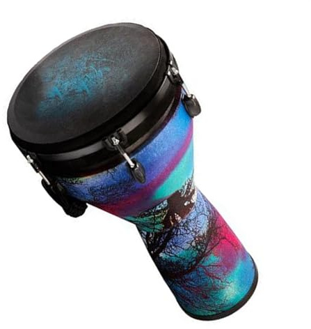 10 Zoll Professionelles Afrikanisches Djembe-Trommel-traditionelles Musikinstrument Afrikanische Trommel Instrument (Color : A)