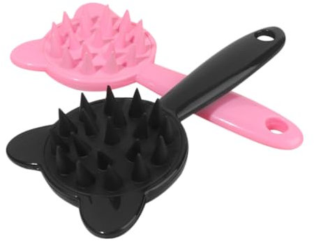 minkissy 2 Stück Shampoo Bürste Kopfhaut Reinigungsbürsten Kopfwäscher Badebürste Silikon Badewäscher Kopfhautwäscher Silikon Duschwäscher Für Köpfe Silikon Kopfhautbürste