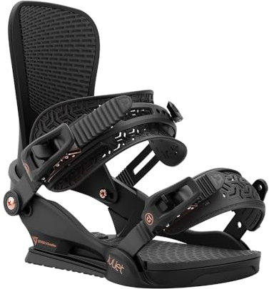 Union Juliet - Fijaciones para tabla de snowboard, talla M, US Wmn 6.5-8.5, color negro