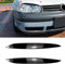 FGAITH 2 Stücke Auto Scheinwerfer Augenbrauen für VW Golf 4 MK4 1997-2005, Auto Scheinwerfer Augenbraue Augenlider Abdeckung Aufkleber Dekoration Autozubehör,B/Gloss Black