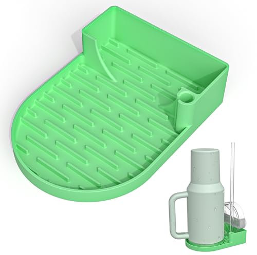 Estante de secado de silicona para vaso Stanley de 30/40 onzas (verde)