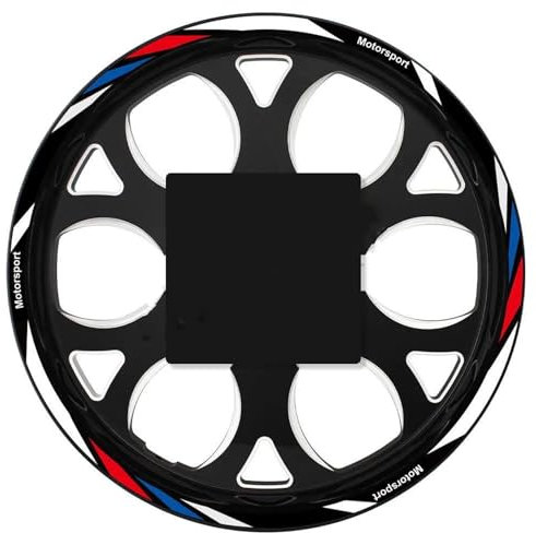 CSSPDM Facile installare Moto Ruota Adesivo Rim Decal Hub Nastro della Banda per B&MW F900R F800R F900XR S1000RR S1000R S1000XR R1200R R1250RS(Style 8)