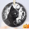Weihnachtsschmuck - Touber Ornamente für Weihnachten - Christbaumschmuck - Weihnachtsbaumschmuck - Weihnachtsschmuck für Baum, Zuhause - Urlaubsgeschenk - Geschenkidee - Schwarze Katze