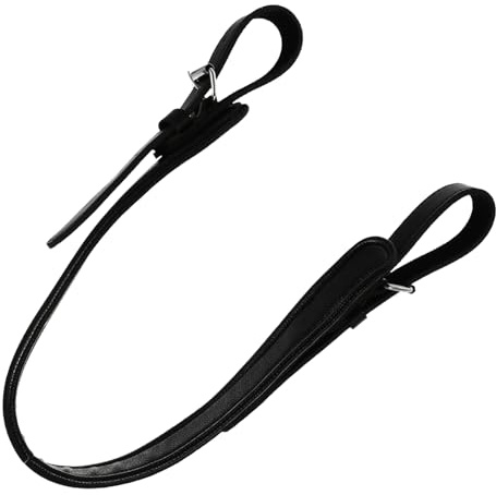 HEMOTON Gurt zur Reduzierung von Schulter und Rückenbelastung aus Leder Praktischer Tuba Schwarzer Kreativer Schultergurt für Tuba bei Outdoor Partys und Musikwettbewerben