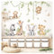 Little Deco Wandsticker Giraffe Löwe Kinderzimmer Wandtattoo für Babyzimmer Dschungel Safari Wandaufkleber Zebra Tiere Schlafzimmer Wanddeko DL5130-03