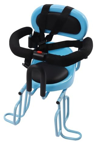 TkkMivcOC Leitplanke Fahrradsitz Kinder, U-förmige Fahrrad Kindersitz, Abnehmbar Kinderfahrradsitz mit Sicherheitsgurt, Fahrrad Rücksitzen, für 6 Monaten bis 6 Jahren (Blau)
