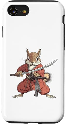 Samurai Squirrel Warrior Kids Anime Case for iPhone SE (2020) / 7 / 8