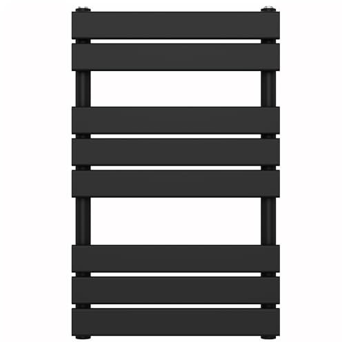 Myhomeware 500mm Wide Flat Panel Towel Rail Radiator Bathroom Heated Warmer Central Heating (500 X 800mm (H))