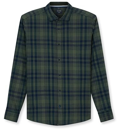 OLYMP Herren Freizeithemd Langarm Casual,Karo,059 Casual 22,01 Kent-Kragen