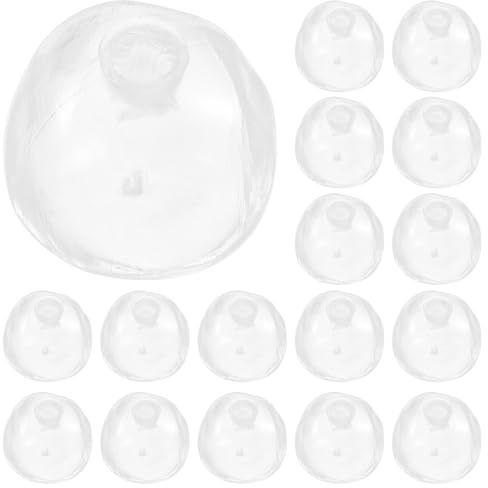 Yardwe 20 Stück DIY nachfüllbare Quetschkugeln: transparente TPR-Hohlkugeln zum Basteln – Ersatzhüllen für Stressbälle zur Herstellung neuartiger Fidget-Spielzeuge