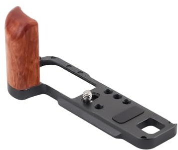 Handgriff Schnellspanner L-Halterung für Kamerastativ Halterung Holzgriff Kaltschuh-Stativhalterung für X-100VI Ergonomischer Kameragriff