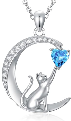 PROESS Tier Halskette 925 Sterling Silber Eule/Eichhörnchen/Elefant/Highland Cow Kette Tierschmuck Weihnachten Muttertag Geschenk für Damen