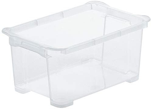Rotho Evo Easy Aufbewahrungsbox 4l, Kunststoff (PP) BPA-frei, transparent, 4l (27,0 x 17,2 x 12,8 cm), Durchsichtig