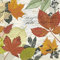 Tisch Design Servietten Bunte Blätter Herbst Baum Blätter Bunt Farben Blumen 33 x 33