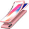 Little Boutik Coque Intégrale Silicone pour iPhone 7 Couleur Rose + Verre Trempé Anti Choc 360° Full Protection