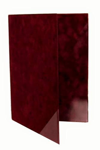ggm® Chormappe Scarlett DIN A4 extra Breit, Mircofaser Optik, Farbe: Bordeaux