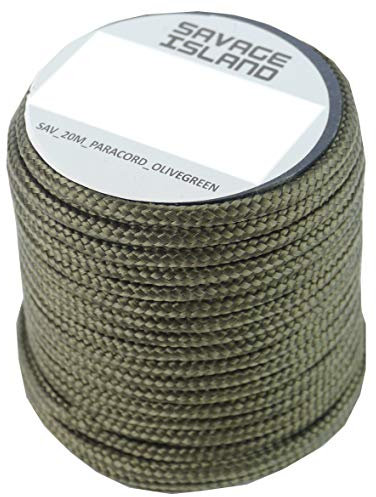 Savage Island 20m Spule Paracord 3mm für Camping Outdoor Basteln Gärtnern Survival Arrmy Heimwerken Bivak Hängematte Zelten Flechtleine Allzweckseil