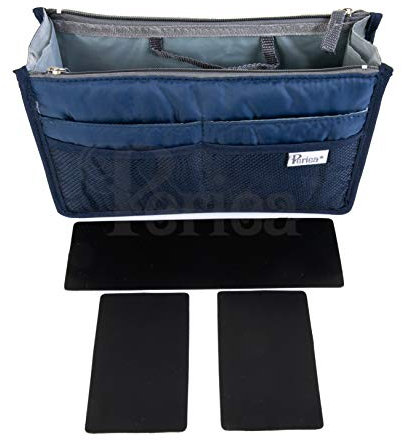 Periea 'Chelsy' Premium Handbag Organiser Insert: Structured Travel Pouch for Tote Bag, Purse Insert for Efficient Bag Organisation - Medium, Royal Blue