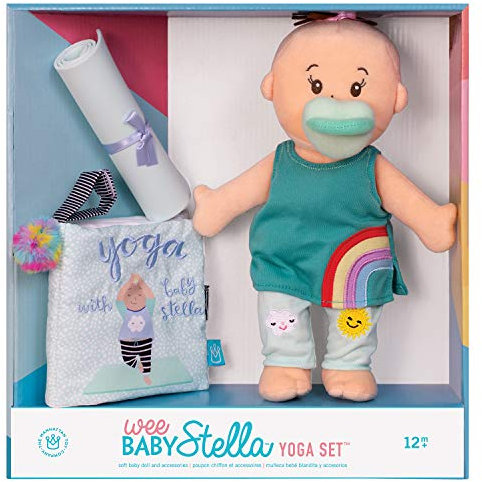 Manhattan Toy Wee Baby Stella 30,48 cm weiche Babypuppe mit Yoga-Set