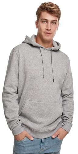 Urban Classics Men's Basic Sweat Hoody Sweatshirt, Grey (Grey 00111), M