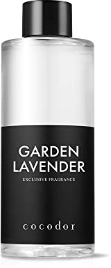 COCODOR Reed Diffuser Oil Refill/Garden Lavender /200ml / 1 Pack/Aromatherapy, Home Fragrance, Scented Oils, Oils for Reed Diffuser, Bathroom Home Décor