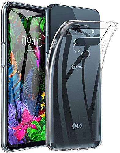 REY - Pack 3X Transparent Silikonhülle TPU für LG G8s THINQ, Handyhülle Premium Kratzfest TPU Durchsichtige Schutzhülle, Ultradünne 0,33 mm