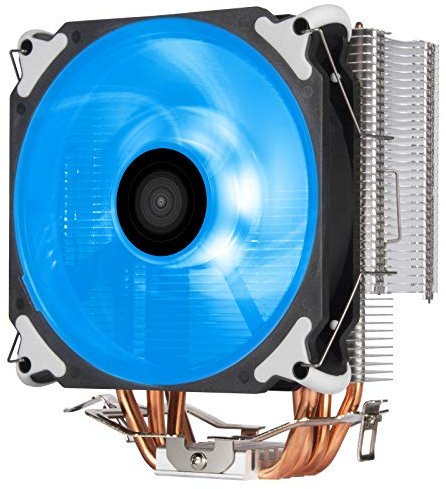 Silverstone TechnologyAR12-RGB Argon-Serie CPU-Luftkühler 120-mm-PWM-RGB-Lüfter Kompatibel mit Intel LGA 115x/1200/1366/2011/2066 und AMD-Sockel AM4/AM3/AM2/FM2/FM1, SST-AR12-RGB