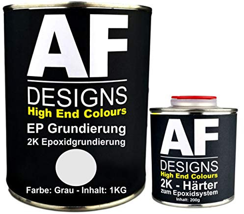Alex Flittner Designs - Riempimento epossidico, 1,20 kg, 2 K, colore: grigio per vernice auto