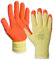 Expert Workwear Multi Purpose Latex Coated Work Gloves Safety Builders Gardening Orange General Purpose Rubber Glove (2XL (11), Orange)