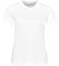 OPUS Damen Kurzarmshirt | T-Shirt SAMUN Slim aus BCI Cotton Mix White, 38
