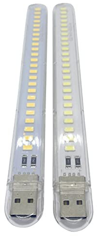 3PLady | 2 X LED luce grande fredda e calda (per porta USB) compatibile con stampanti 3D Bambu Lab P1P/P1S (per spazio aperto)