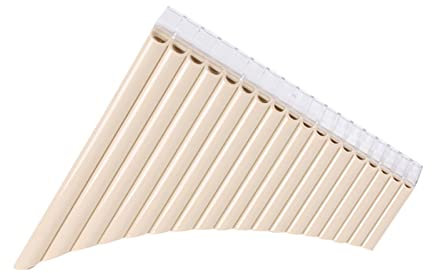 Panflöte,KOCAN 18 Pfeifen Panflöte C-Ton Panflöte Panflöte mit Mundstück Blasinstrument für Schüler Anfänger mit Tragetasche