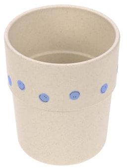 LÄSSIG Kinder Becher Trinkbecher Tasse Kindergeschirr ohne Melamin, BPA-frei, für Spülmaschine und Mikrowelle/Mug Happy Rascals Smile sky blue