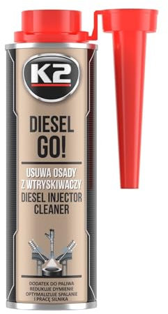 K2 Diesel GO! Diesel Injector Cleaner Reduces Smoke Enhances Fuel Consumption and Engine Performance 250ml