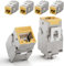 LEENUE 6 Pack RJ45 Keystone Jack Cat6A, Gold-pated Keystone Modul for CAT6A CAT6 Network Cable PoE, RJ45 Connector, Ethernet Patch Network Cable, Ethernet Socket and Patch Panel, 10 Gbps/500MHZ