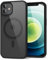 oakxco for iPhone 12/ iPhone 12 Pro Case Clear Magnetic Compatible with Magsafe, Thin Slim Transparent Non Yellowing, Hybrid Soft Silicone Bumper & Hard Plastic Protective Cover for Women, Black
