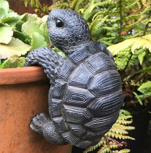 Animal Crackers Tortoise pot hanger ornament, super cute home or garden decoration, great Tortoise or wildlife lover gift, GIFT BOXED
