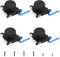 10 en 1 Kit Réparation joycon switch, 4 joystick Analogique de Remplacement avec 6 Vis, No Drift (Set A)