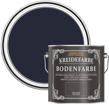 Rust-Oleum Peinture Bleu Marine Résistante aux rayures pour Sols, Finition Mate - Odyssée 2.5L