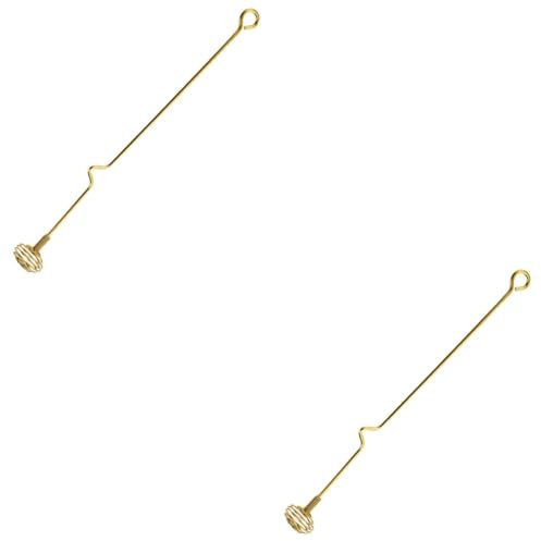 Alipis 6 Pcs Honey Stirrer Honey Stir Sticks Drizzle Dipper Honey Wand Cocktail Stirrers Honey Tea Drink Stirrers Metal Honey Dipper Honey Spoons Portable Shaker Stainless Steel re-usable